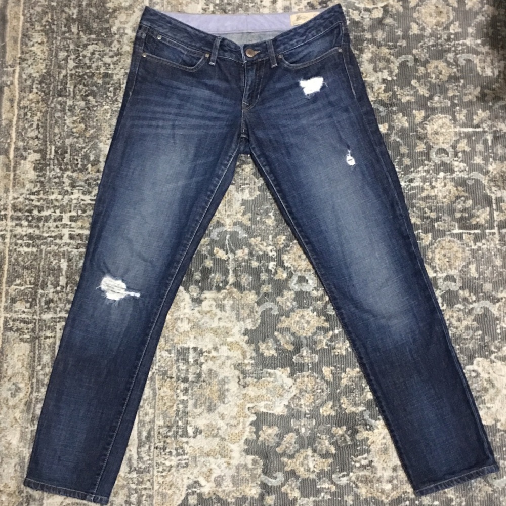SOLD - 1969 Distressed Dark Wash Gap Skinny
